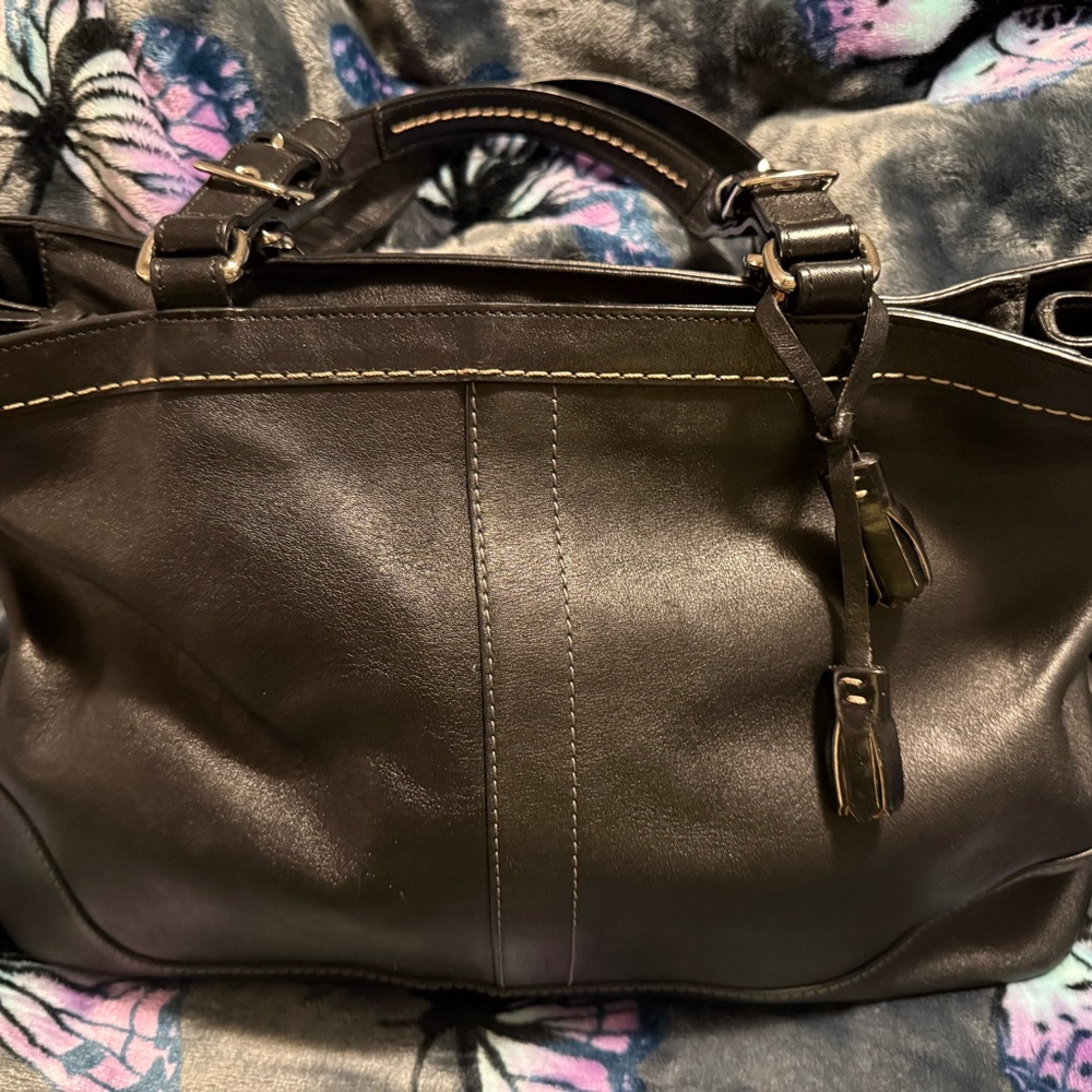 Coach Black Leather Handbag
